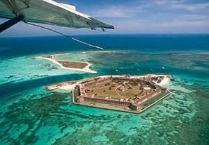 Dry Tortugas National Park Ariel View from Seaplane