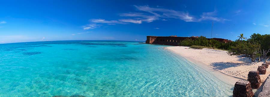 Dry Tortugas National Park and Fort Jefferson at Beach